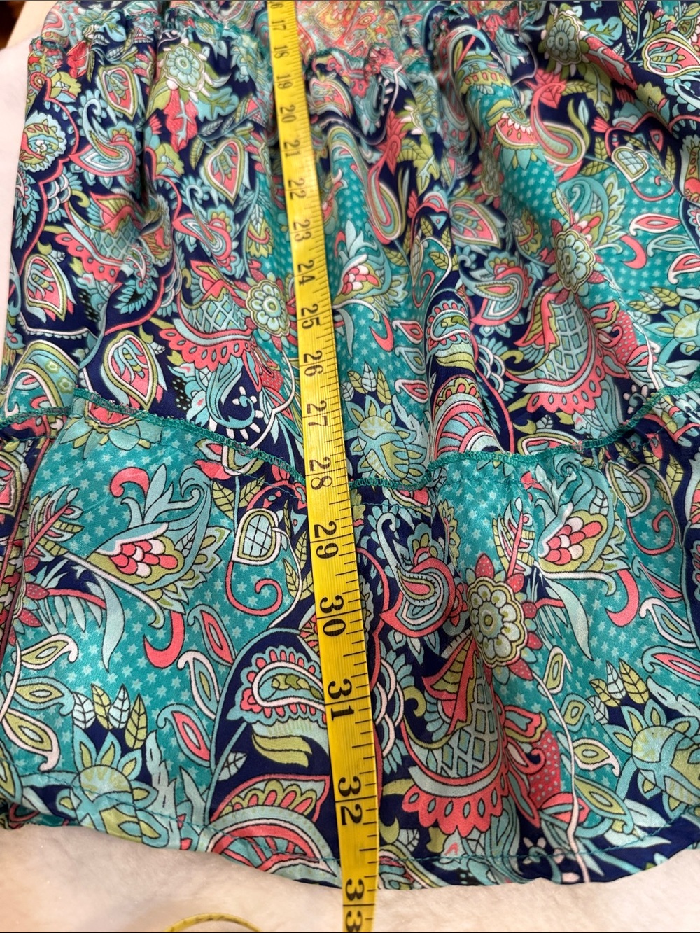 NWT - Zury Silk Blend Paisley Halter Dress Tassel Tie Open Back Boho Resort - Picture 9 of 12